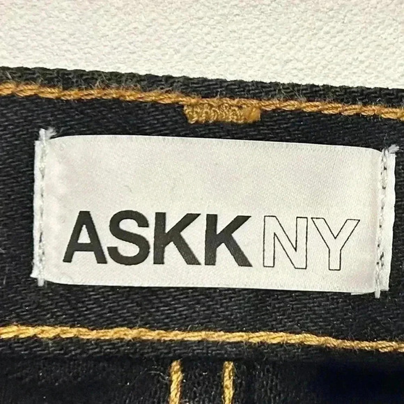 ASKK NY Black Denim Jeans Size 28 - Picture 9 of 13